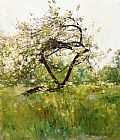 Childe Hassam Canvas Paintings - Peach Blossoms